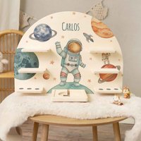Toniebox Regal - Astronaut Personalisiert Mit Name Tonieregal Geschenk Kinder Tonie Kinderzimmer Tonieboxregal Wandregal von GRAVURZEILEShop
