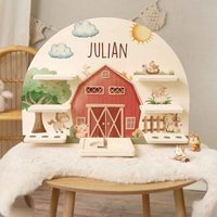 Toniebox Regal - Farm Personalisiert Mit Name Tonieregal Geschenk Kinder Tonie Kinderzimmer Tonieboxregal Wandregal Toniebox Regal - Farm Personalisiert Mit Name Tonieregal Geschenk Kinder Tonie Kinderzimmer Tonieboxregal Wandregal von GRAVURZEILEShop