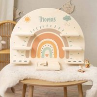 Toniebox Regal - Regenbogen Pastell Personalisiert Mit Name Tonieregal Geschenk Kinder Tonie Kinderzimmer Tonieboxregal Toniebox Regal - Regenbogen Pastell Personalisiert Mit Name Tonieregal Geschenk Kinder Tonie Kinderzimmer Tonieboxregal von GRAVURZEILEShop