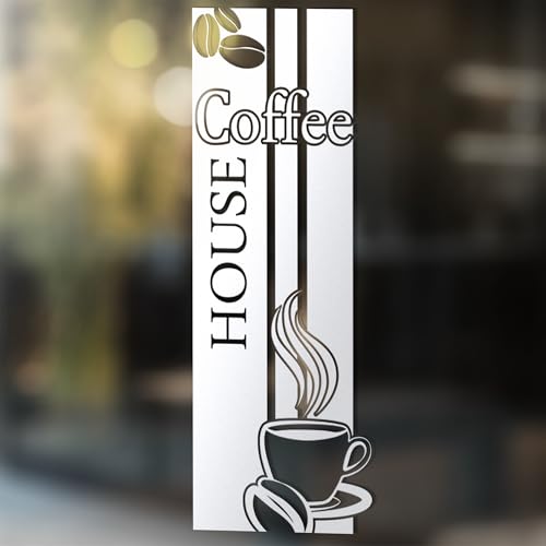 GRAZDesign Fenstertattoo Küche Kaffee, Coffee House mit Tasse, Selbstklebende Fensterfolie Aufkleber für Glastür / 79x30cm GRAZDesign Fenstertattoo Küche Kaffee, Coffee House mit Tasse, Selbstklebende Fensterfolie Aufkleber für Glastür / 79x30cm von GRAZDesign