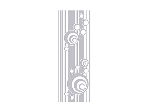 GRAZDesign Glastüren Aufkleber Retro für Türen & Duschkabinen für Bad, Küche, Wohnzimmer, Fensterfolie silbergrau - 112x40cm / Silbergrau von GRAZDesign
