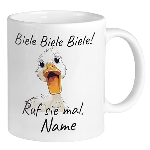 GRAZDesign Biele Biele Biele Tasse personalisiert mit Name - Geschenk für Schwiegersohn, Schwiegertochter - Lustig Kaffeebecher Keramik 330ml von GRAZDesign