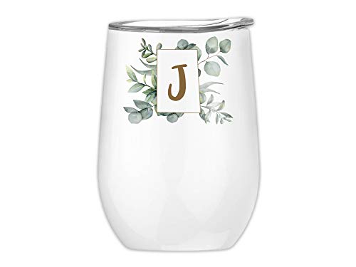 GRAZDesign Trinkbecher mit Deckel, Weinbecher personalisiert, Weinglas to go, Metallbecher Personalisierte Geschenke für Camper, Frauen, Tumbler Becher Edelstahl, 350ml von GRAZDesign