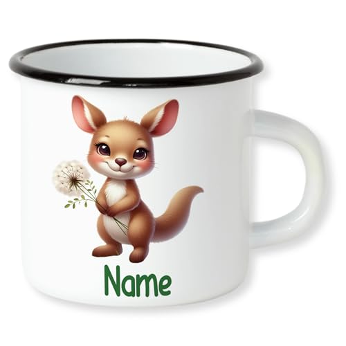 GRAZDesign Emaille Kinderbecher mit Namen personalisiert für Kinder Mädchen und Jungen Känguru 250ml GRAZDesign Emaille Kinderbecher mit Namen personalisiert für Kinder Mädchen und Jungen Känguru 250ml von GRAZDesign