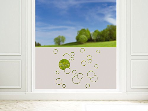 GRAZDesign Fensterfolie Bad Blickdicht - Sichtschutzfolie Shower Badezimmer - für Dusche & Fenster - Made IN Germany - 110x57cm / Motiv: Shower von GRAZDesign