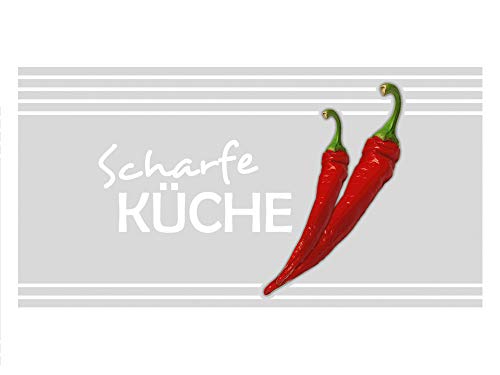 GRAZDesign Fensterfolie Küche Blickdicht Chilli Motiv Sichtschutzfolie selbstklebend - 80x57cm / Silbergrau GRAZDesign Fensterfolie Küche Blickdicht Chilli Motiv Sichtschutzfolie selbstklebend - 80x57cm / Silbergrau von GRAZDesign