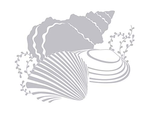 GRAZDesign Fenstertattoo Muscheln Maritim, Glastüren Aufkleber Badezimmer, Glastattoo Folie für Duschkabine 52x40cm von GRAZDesign