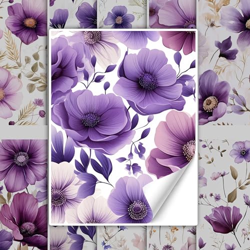 GRAZDesign Fliesenaufkleber Bad & Küche Blumen Muster in Violett Flieder, Klebefliesen selbstklebend - 15x20cm / 10 Stück GRAZDesign Fliesenaufkleber Bad & Küche Blumen Muster in Violett Flieder, Klebefliesen selbstklebend - 15x20cm / 10 Stück von GRAZDesign