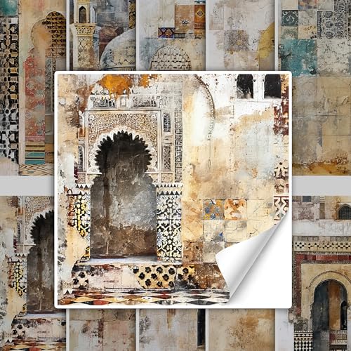 GRAZDesign Fliesenaufkleber Bad & Küche Magische Marrakesch Gemälde Klebefliesen selbstklebend - 20x20cm / 40 Stück von GRAZDesign