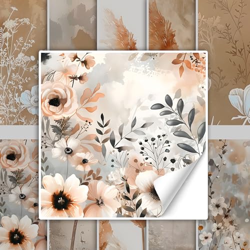 GRAZDesign Fliesenaufkleber Blumen Beige Bad & Küche, Boho Shabby Chic Fliesenbilder selbstklebend - 15x15cm / 10 Stück GRAZDesign Fliesenaufkleber Blumen Beige Bad & Küche, Boho Shabby Chic Fliesenbilder selbstklebend - 15x15cm / 10 Stück von GRAZDesign