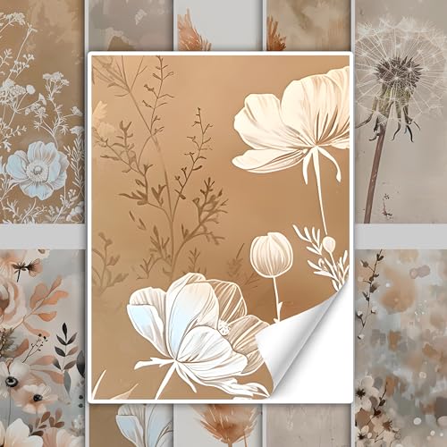 GRAZDesign Fliesenaufkleber Blumen Beige Bad & Küche, Boho Shabby Chic Fliesenbilder selbstklebend - 20x25cm / 20 Stück GRAZDesign Fliesenaufkleber Blumen Beige Bad & Küche, Boho Shabby Chic Fliesenbilder selbstklebend - 20x25cm / 20 Stück von GRAZDesign