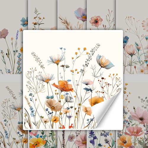 GRAZDesign Fliesenaufkleber Wiese Blumen Bad & Küche, Boho Shabby Chic Fliesenbilder selbstklebend - 15x15cm / 20 Stück GRAZDesign Fliesenaufkleber Wiese Blumen Bad & Küche, Boho Shabby Chic Fliesenbilder selbstklebend - 15x15cm / 20 Stück von GRAZDesign