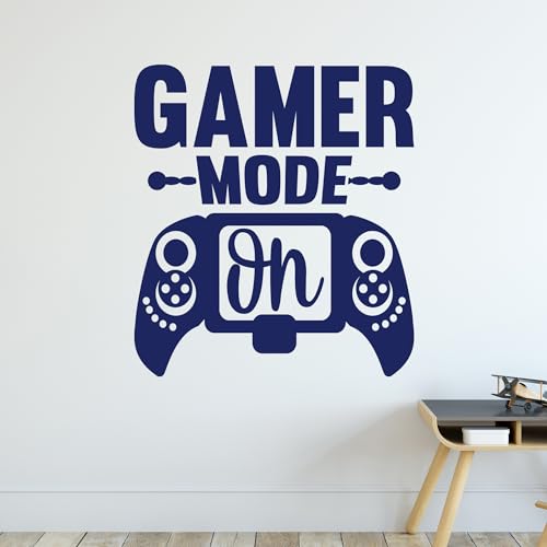 GRAZDesign Gamer mode on Wandtattoo Kinderzimmer für Jungen - Mädchen, Wandaufkleber Jugendzimmer Gamerzimmer, lustige Sprüche - 64x57cm / türkis von GRAZDesign