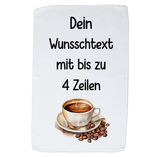 GRAZDesign Geschirrtuch Aufdruck selbst gestalten - Wunschtext - 60x40cm - weiß - personalisiert selber Bedrucken beschriftet Kaffee GRAZDesign Geschirrtuch Aufdruck selbst gestalten - Wunschtext - 60x40cm - weiß - personalisiert selber Bedrucken beschriftet Kaffee von GRAZDesign