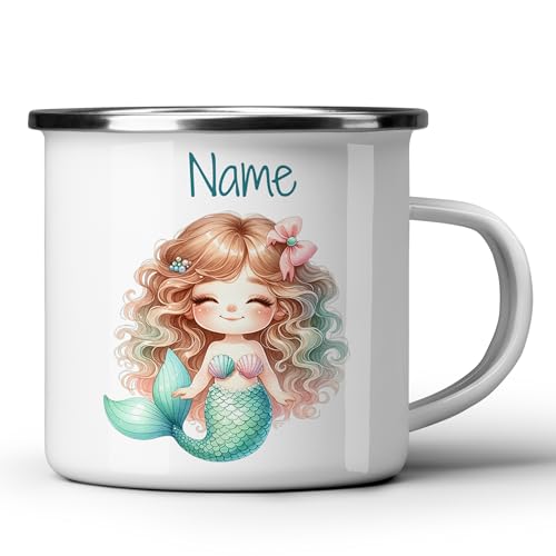 GRAZDesign Kinderbecher mit Namen personalisiert Meerjungfrau Motiv Tasse für Mädchen 300ml GRAZDesign Kinderbecher mit Namen personalisiert Meerjungfrau Motiv Tasse für Mädchen 300ml von GRAZDesign