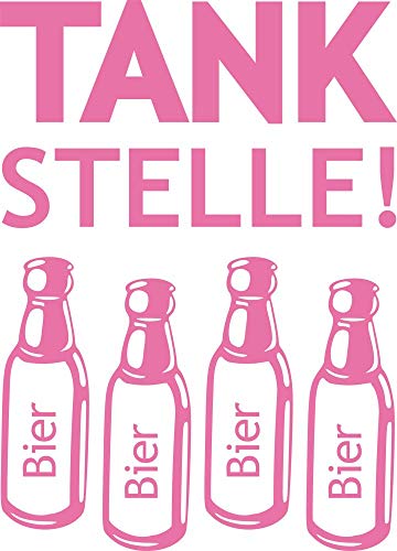 GRAZDesign Kühlschrank Aufkleber Sprüche Tankstelle Lustig Wandtattoo Küche Sticker, Wanddeko Kühlschrankaufkleber - 42x30cm / 045 hellrosa von GRAZDesign