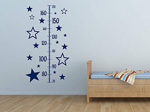 GRAZDesign Messleiste als Wandaufkleber Geschenk zur Geburt Geburtstag, Wandsticker Babyzimmer Deko Wachstum Diagramm, Wandtattoo Mädchen / 100x57cm / 042 Flieder von GRAZDesign