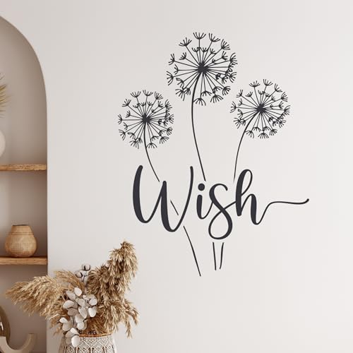 GRAZDesign Pusteblume Wandtattoo Wish Blumen Wandaufkleber für Kinderzimmer Mädchen Schlafzimmer Wohnzimmer Löwenzahn Pflanzen - 38x30cm / türkis GRAZDesign Pusteblume Wandtattoo Wish Blumen Wandaufkleber für Kinderzimmer Mädchen Schlafzimmer Wohnzimmer Löwenzahn Pflanzen - 38x30cm / türkis von GRAZDesign