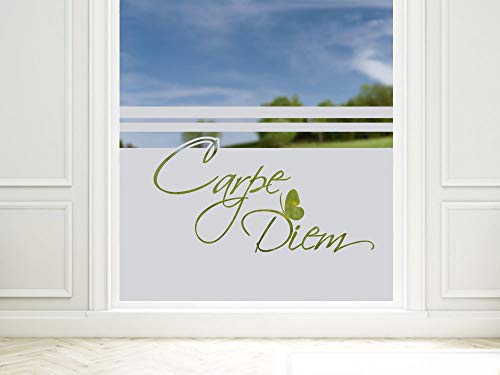 GRAZDesign Sichtschutzfolie Carpe Diem mit Schmetterling von GRAZDesign