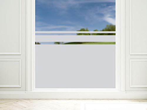 GRAZDesign Sichtschutzfolie Fenster Streifen, Fensterfolie zur Deko/Sichtschutz, Glasdekorfolie Blickdicht / 100x57cm von GRAZDesign
