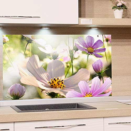 GRAZDesign Spritzschutz Küche Pflanzen Blumen Mohn Natur - 60x60cm von GRAZDesign