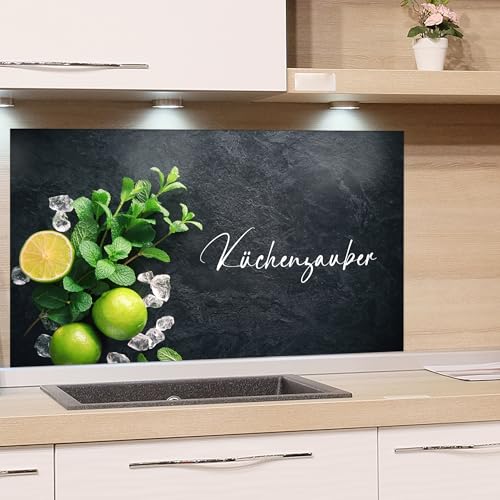 GRAZDesign Spritzschutz Küchenrückwand Glas 4mm | Küchenpaneele Rückwandschutz mit Motiv Küchenzauber - 80x50cm von GRAZDesign