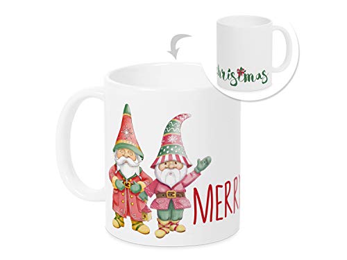 GRAZDesign Tasse Weihnachtswichtel, Weihnachtsbecher Weihnachtstasse, Kaffeebecher Geschenk Idee für Kinder und Erwachsene, Keramik 330ml von GRAZDesign