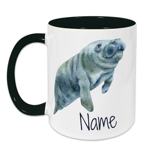 GRAZDesign Tasse maritim Seekuh mit Namen personalisiert - Keramiktasse für Kinder und Erwachsene 330ml GRAZDesign Tasse maritim Seekuh mit Namen personalisiert - Keramiktasse für Kinder und Erwachsene 330ml von GRAZDesign