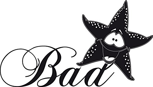 GRAZDesign Türschild Badezimmer Bad Seestern | Türaufkleber selbstklebend für Türen aus Holz, Glas, Metall | Wandtattoo selbstklebend - 57x32cm / 070 schwarz GRAZDesign Türschild Badezimmer Bad Seestern | Türaufkleber selbstklebend für Türen aus Holz, Glas, Metall | Wandtattoo selbstklebend - 57x32cm / 070 schwarz von GRAZDesign