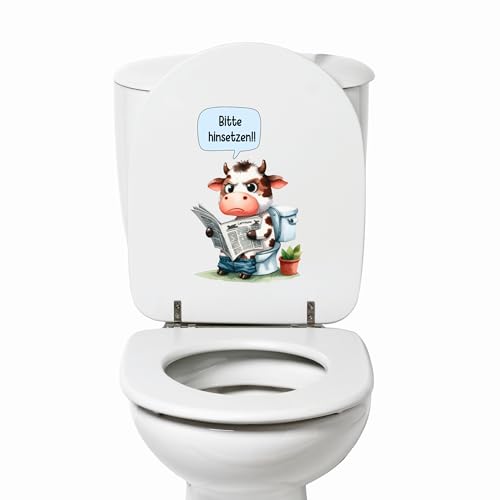 GRAZDesign WC Deckel Aufkleber Bitte setzen Witziger Lustiger DIY Badezimmer Wandtattoo Sticker Toilette Aufkleber Tür für Wandaufkleber GRAZDesign WC Deckel Aufkleber Bitte setzen Witziger Lustiger DIY Badezimmer Wandtattoo Sticker Toilette Aufkleber Tür für Wandaufkleber von GRAZDesign