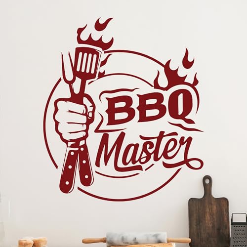 GRAZDesign Wandtattoo BBQ Master Grill & Bar für Männer, Küchenaufkleber Küche Wandaufkleber selbstklebende Folie - 46x40cm / dunkelgrau GRAZDesign Wandtattoo BBQ Master Grill & Bar für Männer, Küchenaufkleber Küche Wandaufkleber selbstklebende Folie - 46x40cm / dunkelgrau von GRAZDesign