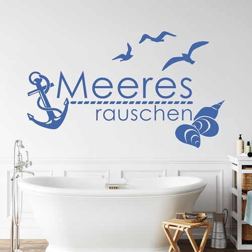 GRAZDesign Wandtattoo Bad Anker und Muscheln maritime Deko Meeresrauschen Wand Aufkleber - 96x57cm / 053 hellblau GRAZDesign Wandtattoo Bad Anker und Muscheln maritime Deko Meeresrauschen Wand Aufkleber - 96x57cm / 053 hellblau von GRAZDesign