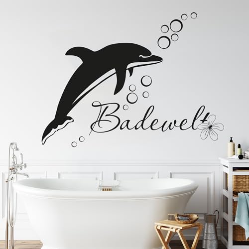 GRAZDesign Wandtattoo Bad Delfin | Wandaufkleber für Badezimmer | Türaufleber - 68x50cm / 049 königsblau GRAZDesign Wandtattoo Bad Delfin | Wandaufkleber für Badezimmer | Türaufleber - 68x50cm / 049 königsblau von GRAZDesign