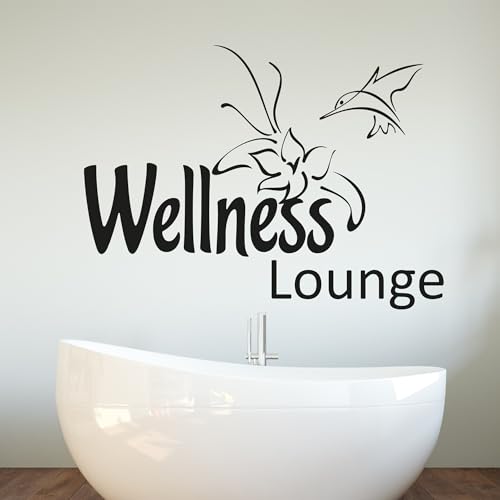 GRAZDesign Wandtattoo Bad Sprüche Wellness Lounge Türaufkleber Fliesenaufkleber - 78x57cm / 030 dunkelrot GRAZDesign Wandtattoo Bad Sprüche Wellness Lounge Türaufkleber Fliesenaufkleber - 78x57cm / 030 dunkelrot von GRAZDesign