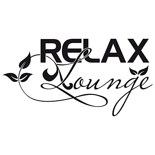 GRAZDesign Wandtattoo Bad Relax Lounge Wellness Wandaufkleber Badezimmer Wand Aufkleber - 110x57cm / 090 silbergrau von GRAZDesign