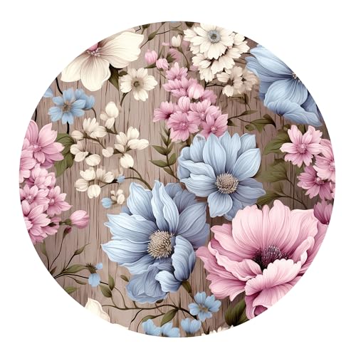 GRAZDesign Wandtattoo Blumen groß - Rund - Wandaufkleber für Wohnzimmer, Schlafzimmer - Fototapete selbstklebend - Wandsticker - 30x30cm von GRAZDesign