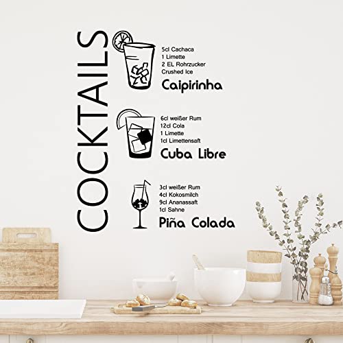 GRAZDesign Wandtattoo Cocktail Rezepte Küche Caipirinha | Küchenaufkleber selbstklebend - 49x40cm / 080 braun GRAZDesign Wandtattoo Cocktail Rezepte Küche Caipirinha | Küchenaufkleber selbstklebend - 49x40cm / 080 braun von GRAZDesign