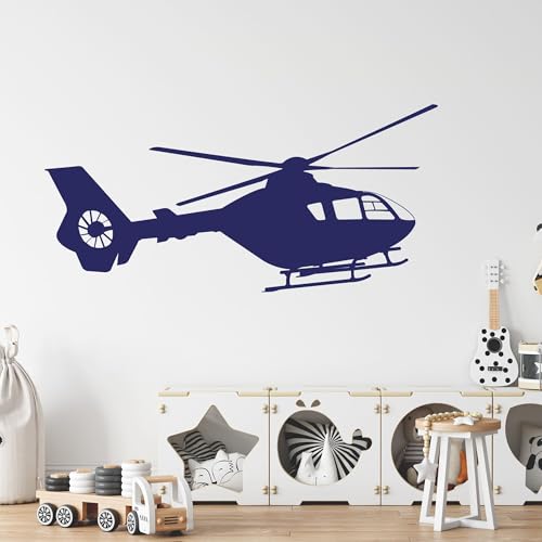 GRAZDesign Wandtattoo Hubschrauber Kinderzimmer | Wandsticker Jugendzimmer, Wohnzimmer | Wandaufkleber für Kinder, Jungs, Flugzeug, Kinder Zimmer Deko, 84x40cm, 070 schwarz GRAZDesign Wandtattoo Hubschrauber Kinderzimmer | Wandsticker Jugendzimmer, Wohnzimmer | Wandaufkleber für Kinder, Jungs, Flugzeug, Kinder Zimmer Deko, 84x40cm, 070 schwarz von GRAZDesign