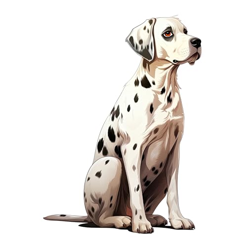 GRAZDesign Wandtattoo Hund Dalmatiner für Wohnzimmer, Schlafzimmer, Flur, Wandaufkleber Wandsticker selbstklebend - 41x30cm von GRAZDesign