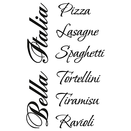 GRAZDesign Wandtattoo Küche Bella Italia | Küchenaufkleber selbstklebend - 91x57cm / 073 dunkelgrau von GRAZDesign