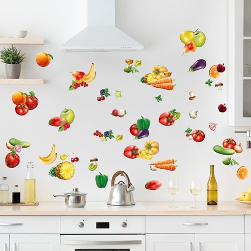 GRAZDesign Wandtattoo Küche Obst und Gemüse Set, Wandaufkleber selbstklebend, beliebig platzierbar 100x57cm GRAZDesign Wandtattoo Küche Obst und Gemüse Set, Wandaufkleber selbstklebend, beliebig platzierbar 100x57cm von GRAZDesign