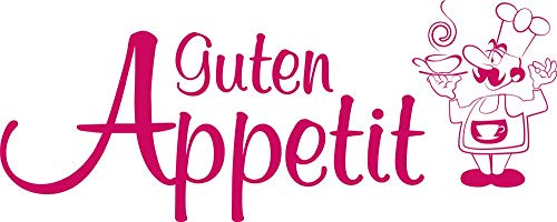 GRAZDesign Wandtattoo Küche Spruch Guten Appetit Koch | Sprüche selbstklebend - 75x30cm / 041 pink von GRAZDesign