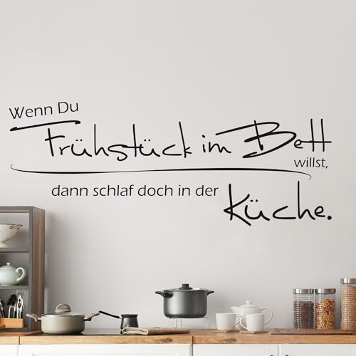 GRAZDesign Wandtattoo Küche Spruch lustig Wandsticker Küchen Deko Sprüche Klebefolie modern Wanddeko Küchenrückwand Aufkleber, Wenn Du Frühstück im Bett willst, 78x30cm, 062 hellgrün GRAZDesign Wandtattoo Küche Spruch lustig Wandsticker Küchen Deko Sprüche Klebefolie modern Wanddeko Küchenrückwand Aufkleber, Wenn Du Frühstück im Bett willst, 78x30cm, 062 hellgrün von GRAZDesign