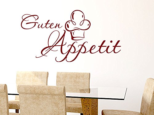 GRAZDesign Wandtattoo Küche Sprüche | Guten Appetit | Wandsticker Sticker Esszimmer Wanddeko Wandaufkleber, Küchenrückwand Küchen Deko Aufkleber selbstklebend, 57x30cm, 062 hellgrün von GRAZDesign