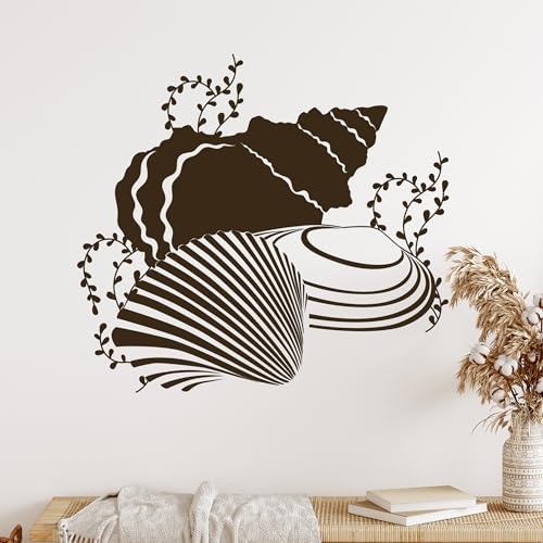 GRAZDesign Wandtattoo Muscheln Bad Wandaufkleber Badezimmer selbstklebend - 33x30cm / 081 hellbraun GRAZDesign Wandtattoo Muscheln Bad Wandaufkleber Badezimmer selbstklebend - 33x30cm / 081 hellbraun von GRAZDesign