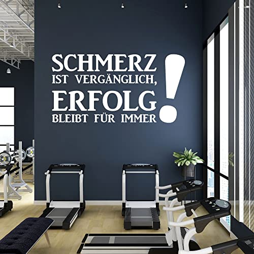 GRAZDesign Wandtattoo Schmerz Ist Vergänglich Spruch für Motivation Wandaufkleber Büro Räum - 97x50cm / 049 königsblau GRAZDesign Wandtattoo Schmerz Ist Vergänglich Spruch für Motivation Wandaufkleber Büro Räum - 97x50cm / 049 königsblau von GRAZDesign