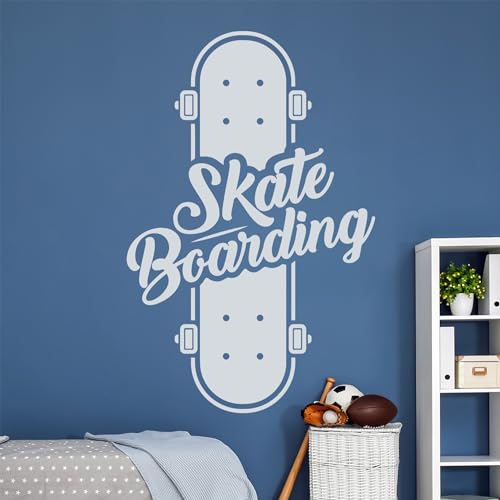 GRAZDesign Wandtattoo Skateboard Skate Boarding Kinderzimmer Junge & Mädchen, Wandaufkleber Folie selbstklebend - 88x57cm / königsblau GRAZDesign Wandtattoo Skateboard Skate Boarding Kinderzimmer Junge & Mädchen, Wandaufkleber Folie selbstklebend - 88x57cm / königsblau von GRAZDesign