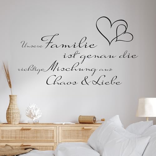 GRAZDesign Wandtattoo Spruch Unsere Familie ist… Wohnzimmer Flur Diele selbstklebend - 100x57cm / 010 weiss GRAZDesign Wandtattoo Spruch Unsere Familie ist… Wohnzimmer Flur Diele selbstklebend - 100x57cm / 010 weiss von GRAZDesign