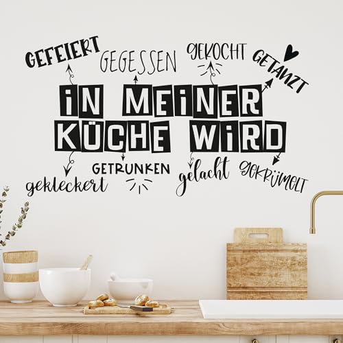 GRAZDesign Wandtattoo Spruch in meiner Küche wird gekocht | Küchenaufkleber selbstklebend - 100x57cm / 030 dunkelrot GRAZDesign Wandtattoo Spruch in meiner Küche wird gekocht | Küchenaufkleber selbstklebend - 100x57cm / 030 dunkelrot von GRAZDesign