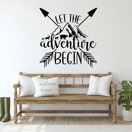 GRAZDesign Wandtattoo Sprüche Let the adventure begin Camping, Camper, Aufkleber Reise für Wohnzimmer, Flur, Innen und Außen - 31x30cm / hellblau GRAZDesign Wandtattoo Sprüche Let the adventure begin Camping, Camper, Aufkleber Reise für Wohnzimmer, Flur, Innen und Außen - 31x30cm / hellblau von GRAZDesign
